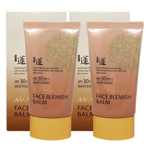 2 Pieces Welcos No Makeup Face Blemish Balm 50ml SPF30 PA   Whitening BB Creams Cosmetics Korean Facial Beauty Sunscreens Wrinkle Treatments Sensitive Skin Covers