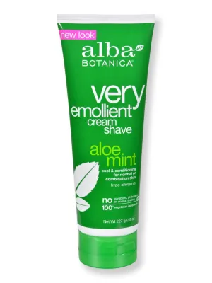 Alba Botanica Moisturizing Shave Cream Aloe Mint 8 fl oz