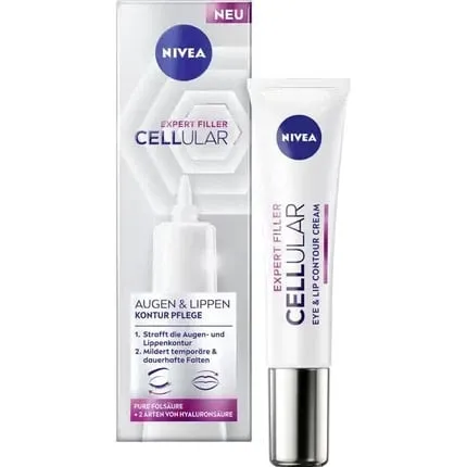 Anti-aging eye cream with hyaluronic cell filler, 15 ml, Nivea