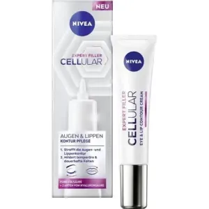 Anti-aging eye cream with hyaluronic cell filler, 15 ml, Nivea