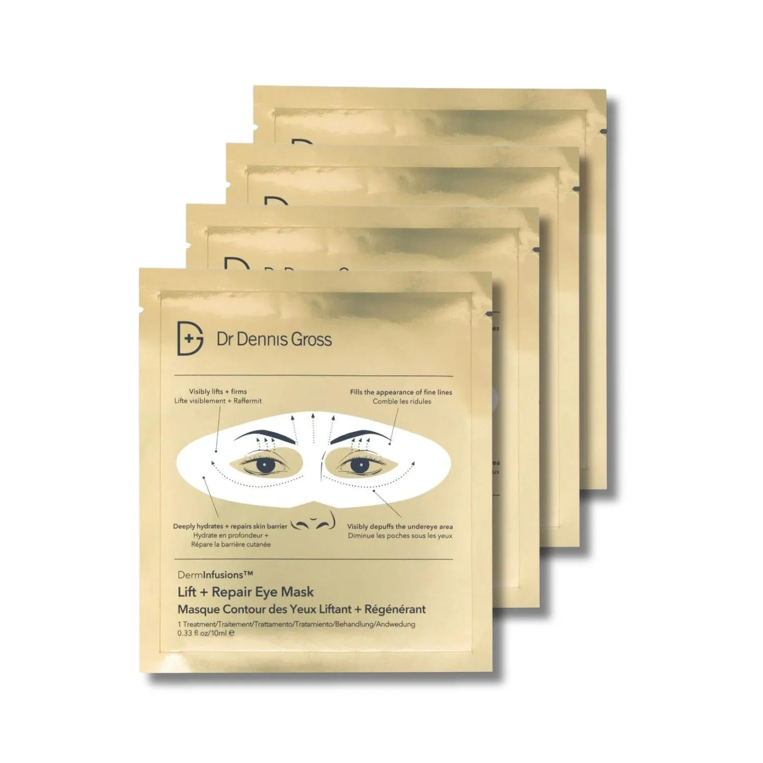 Dr. Dennis Gross Skincare DermInfusions Lift   Repair Eye Mask (Size Options)