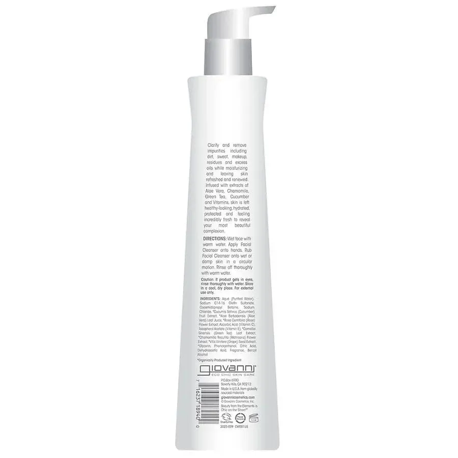 Giovanni Eco Chic Hydrating Facial Cleanser 7 fl. oz. Liquid