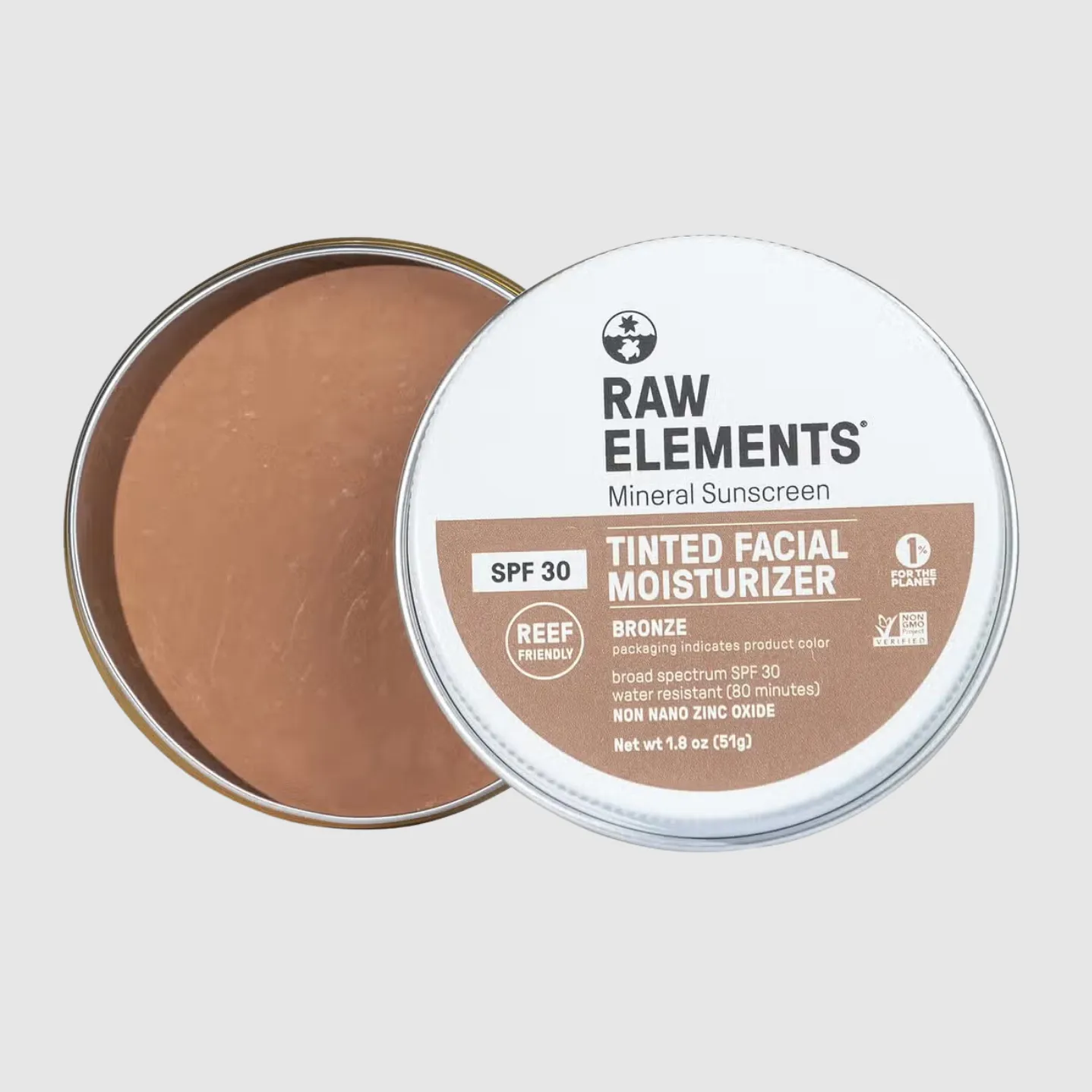 raw elements tinted sunscreen SPF 30