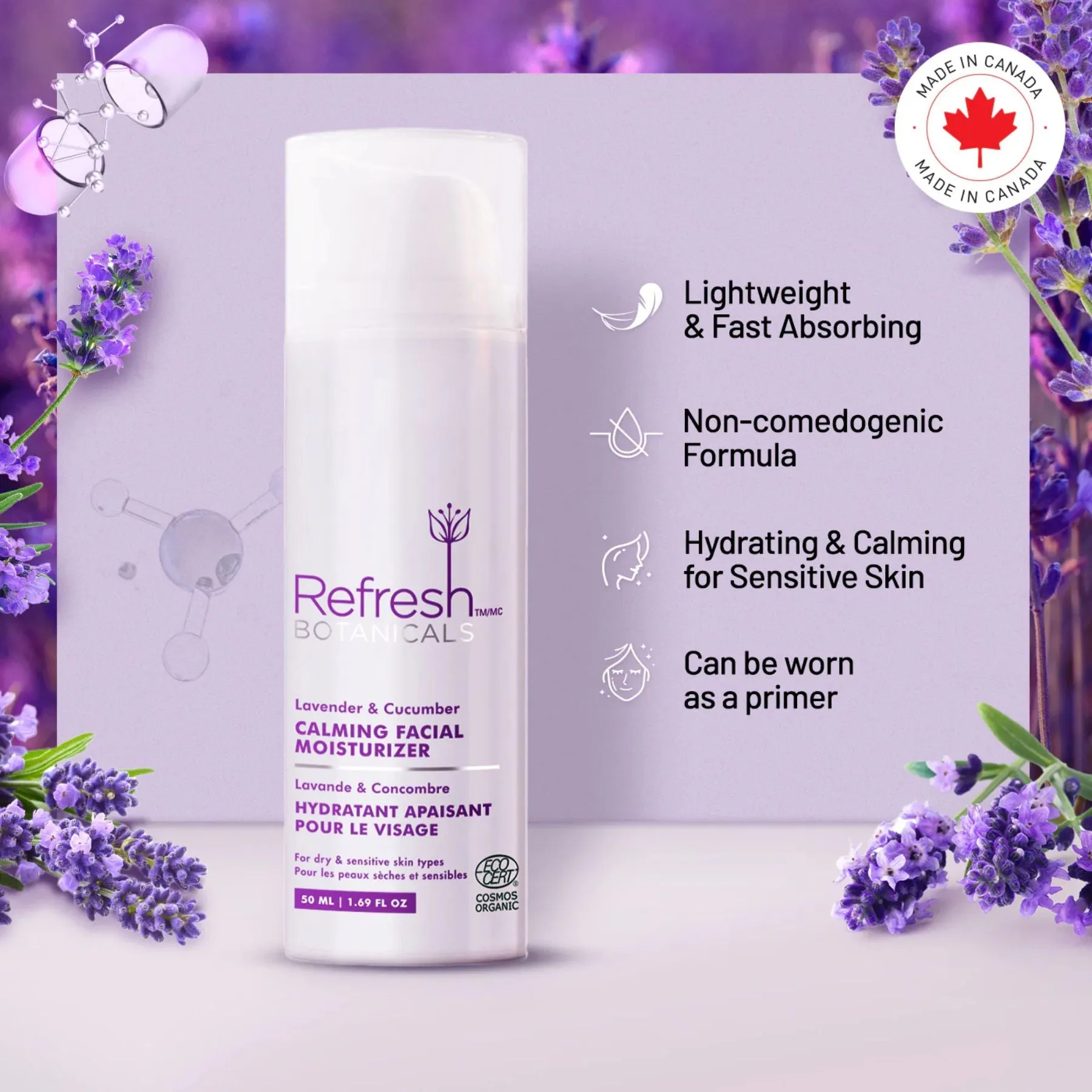 Refresh Botanicals Calming Facial Moisturizer 50ml